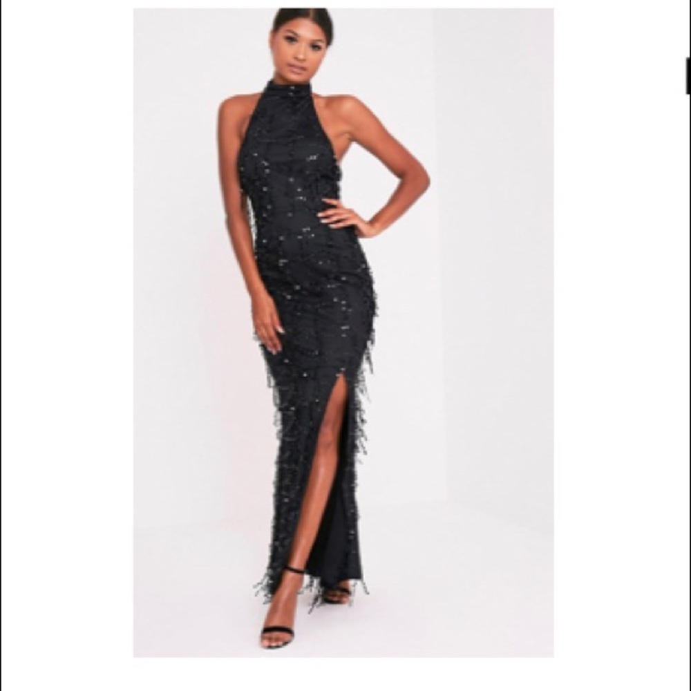 Pretty Little Thing Formal Sequined Dress Sz 10